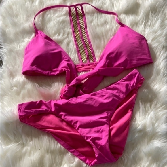 LAUNDRY by Shelli Segal Beaded Wrap Bikini - Picture 6 of 7